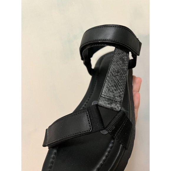 VINCE Sandals, velcro black 10 Luxury comfort - Picture 11 of 11